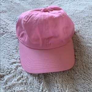 Baby pink baseball hat